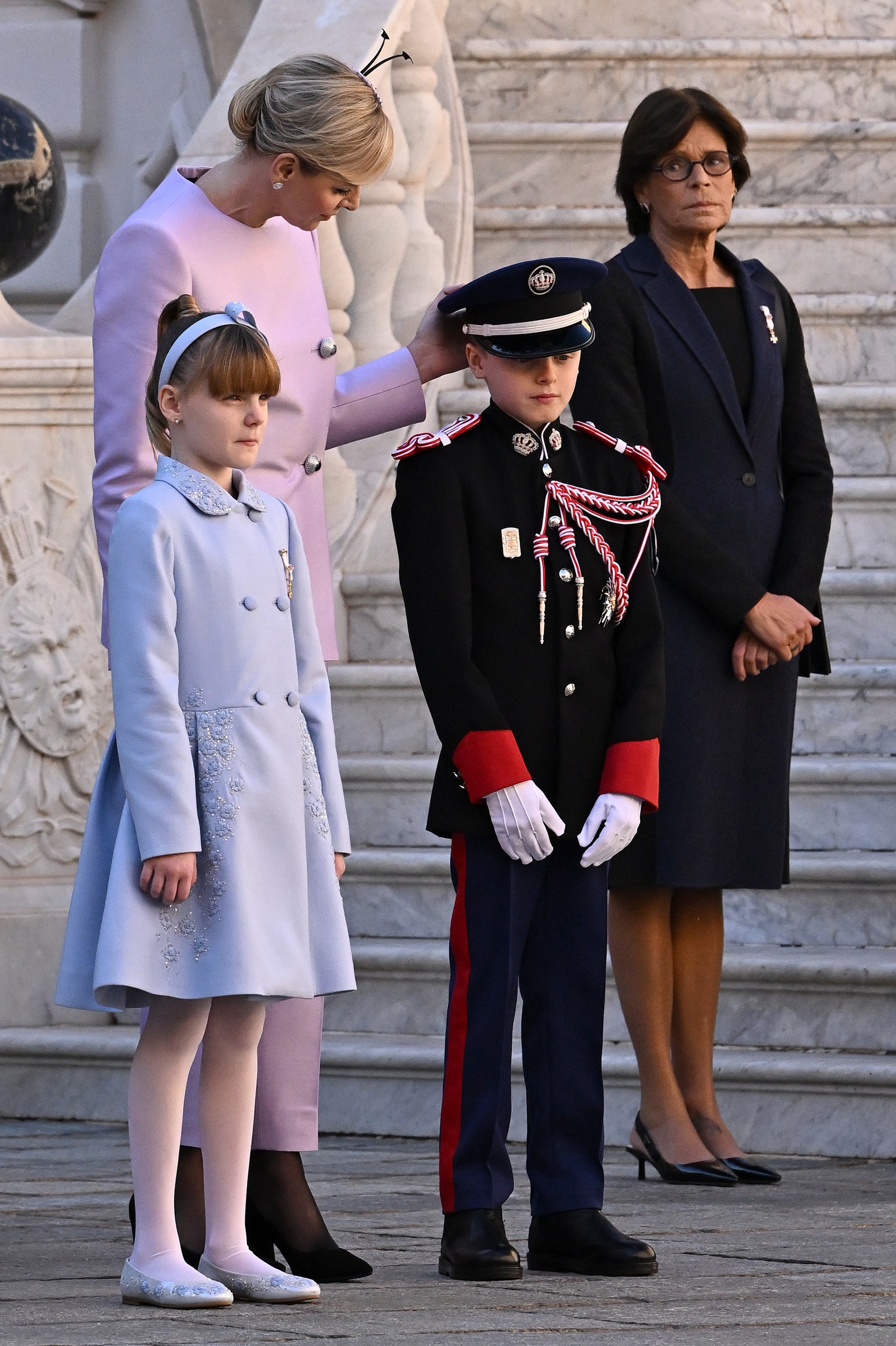 MONACO MONACO  NOVEMBER 19  Princess Charlene of Monaco Princess Gabriella of Monaco Prince Jacques of Monaco and...