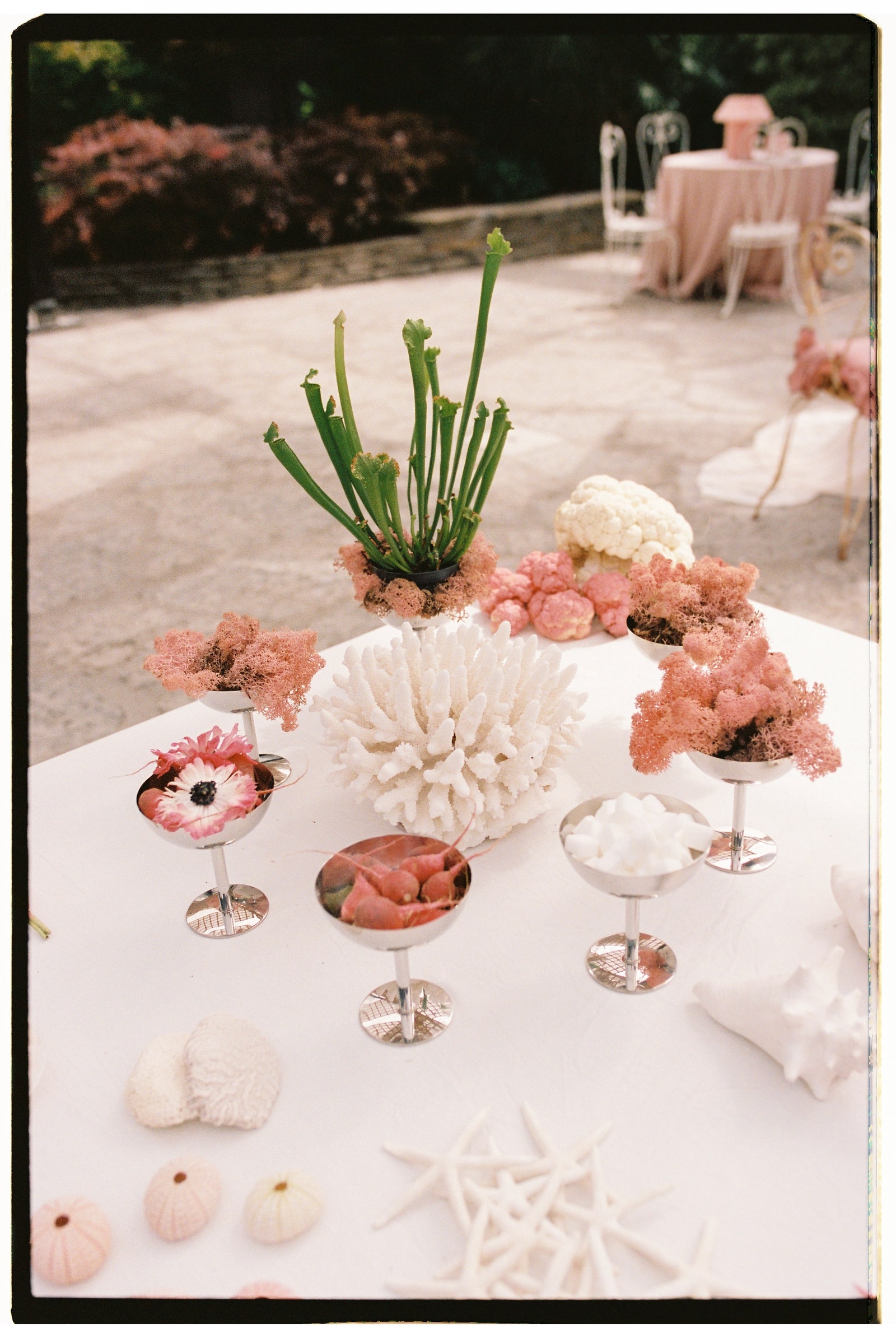boda bizkaia Caserío Olagorta decoración conchas