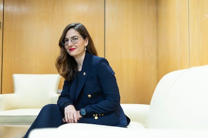 La jueza Lucía Aviles, en la sede del Consejo del Poder Judicial. 