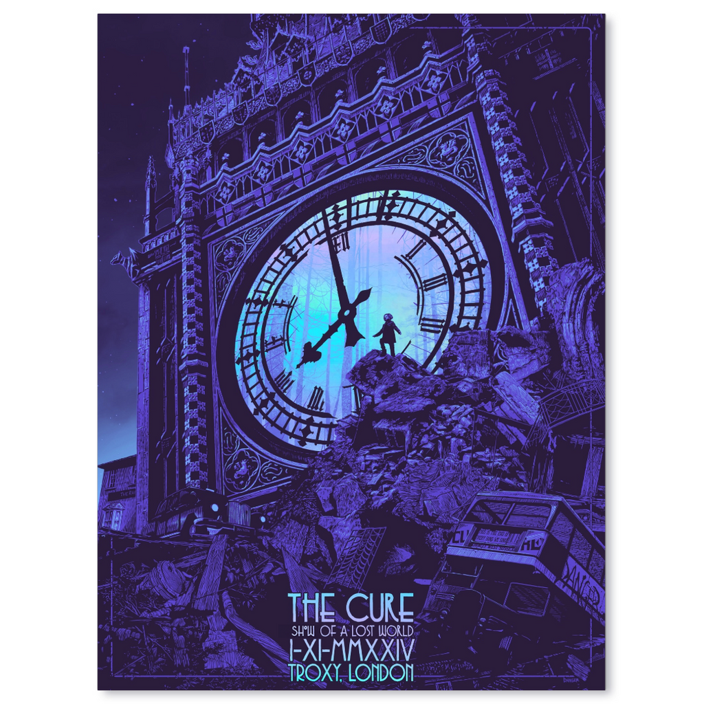 The Cure London November 2, 2024 Second Edition Poster & Setlist Tradi