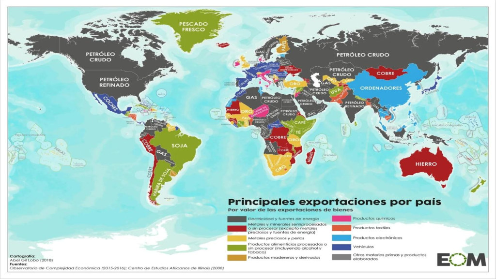 ¿Cómo se Distribuyen las Exportaciones de Petróleo en Diferentes Regiones del Mundo?