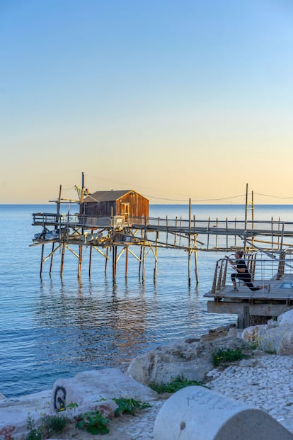 El 'trabucco' de la ciudad de Térmoli.