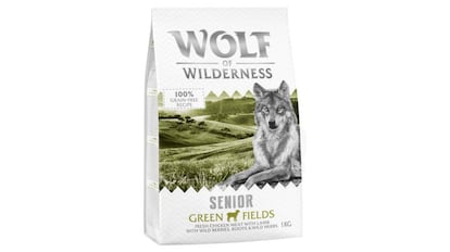 Pienso para perros senior de la marca Wolf of Wilderness.