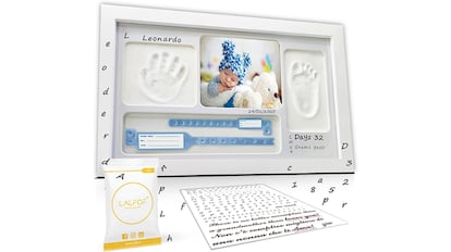 Los mejores regalos para embarazadas: cuadro para las huellas del bebé
