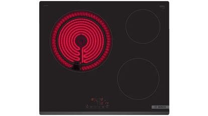promociones Bosch navidad: placa de tecnología vitrocerámica con tres zonas de fuego diferenciadas.