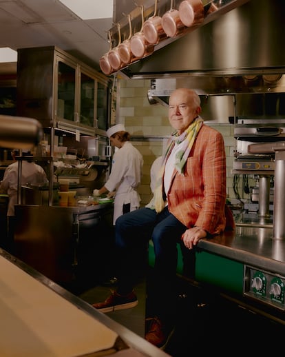 Buford, retratado en uno de sus entornos favoritos: los fogones de un restaurante, en este caso el Daniel, en Manhattan.
