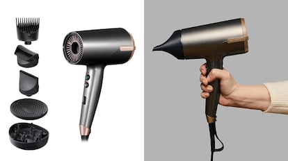 regalos de navidad según presupuesto: secador de pelo Remington con múltiples accesorios