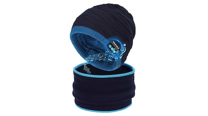 regalos para padres navidad: gorro suave de tipo ajustado con el que escuchar música inalámbrica.
