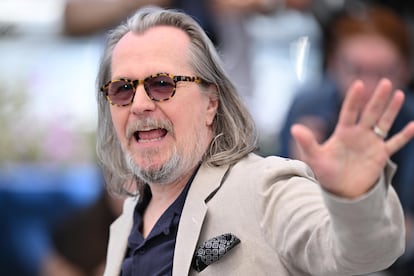 Gary Oldman, en la presentación el pasado mayo en Cannes de 'Parthenope'.
