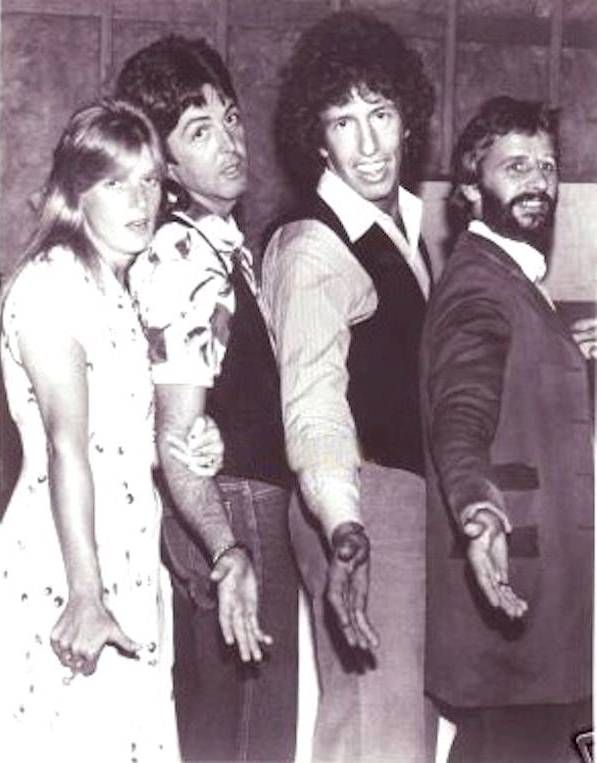 Linda, Paul, Richard Perry and Ringo