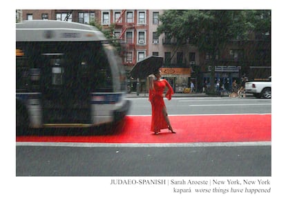 Sarah Aroeste, que habla judeoespañol, fotografiada en Nueva York.