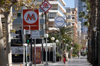 El paseo marítimo de Salou.