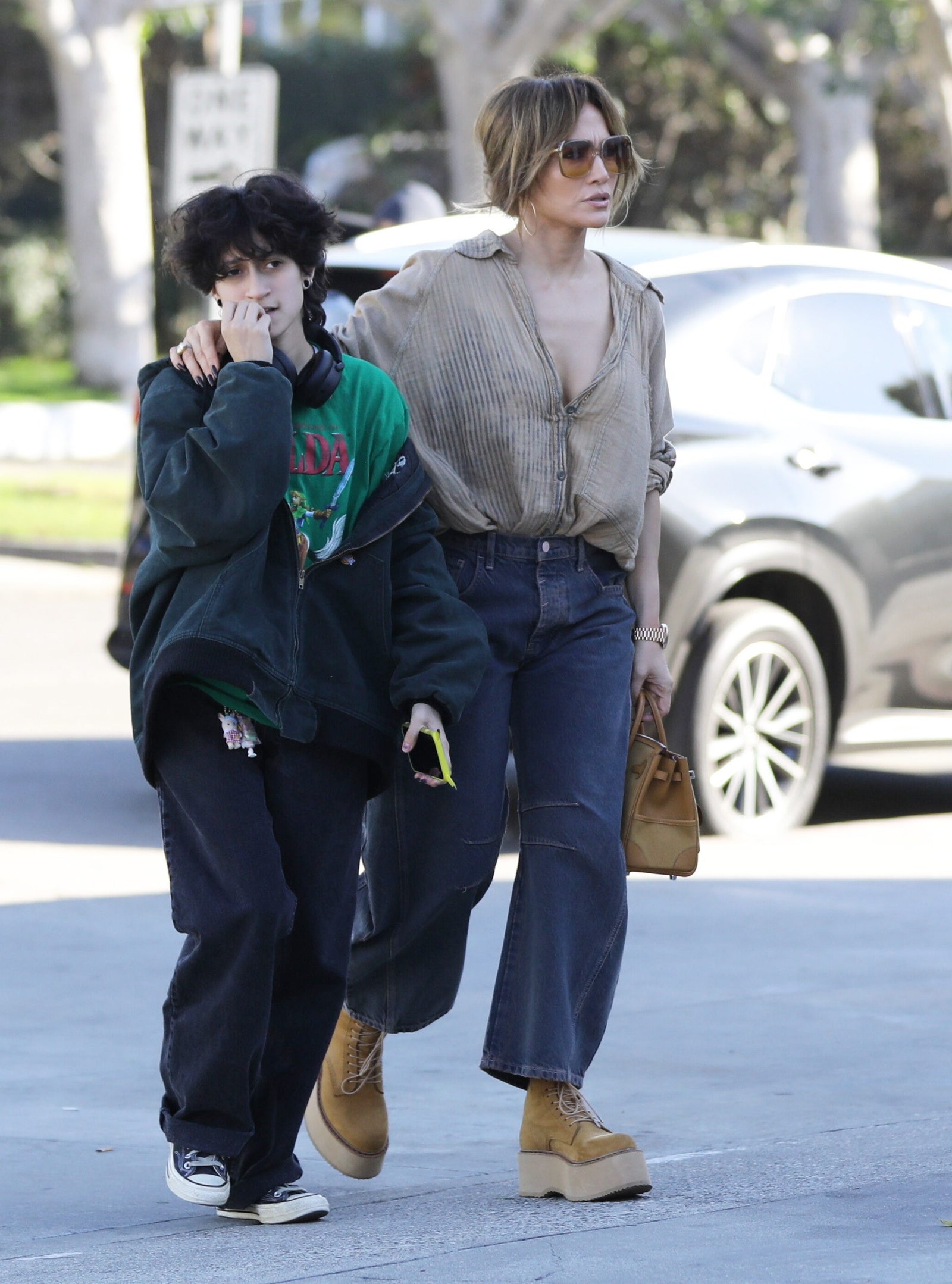 Jennifer Lopez con su hija Emme.