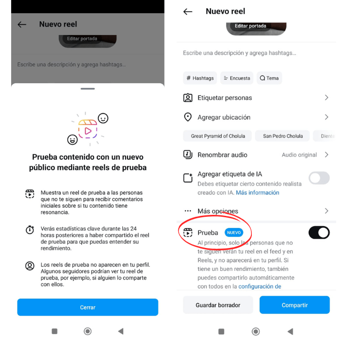 Cómo publicar un 'reel' de prueba Pasos para publicar un 'reel' de prueba en Instagram.- Blog Hola Telcel