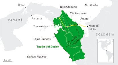 Mapa ubicación Darién