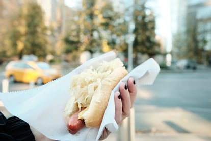 El perrito caliente del Nathan’s, el autodenominado como el mejor de Nueva York. 