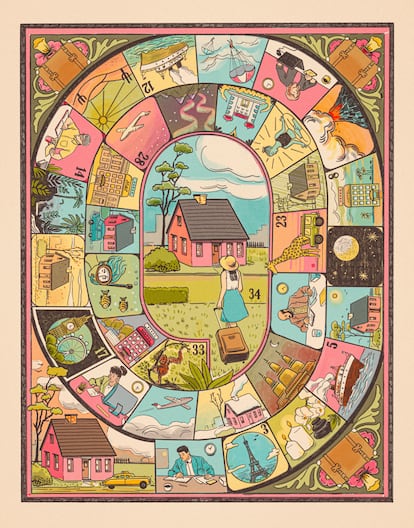Ilustración de tendencias viajeras para este 2025.