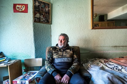 Mariano Soler, este miércoles en su vivienda en Vallecas.