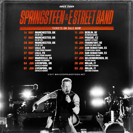LA NUEVA GIRA EUROPEA DE BRUCE SPRINGSTEEN PASARÁ POR SAN SEBASTIÁN EN EL 2025