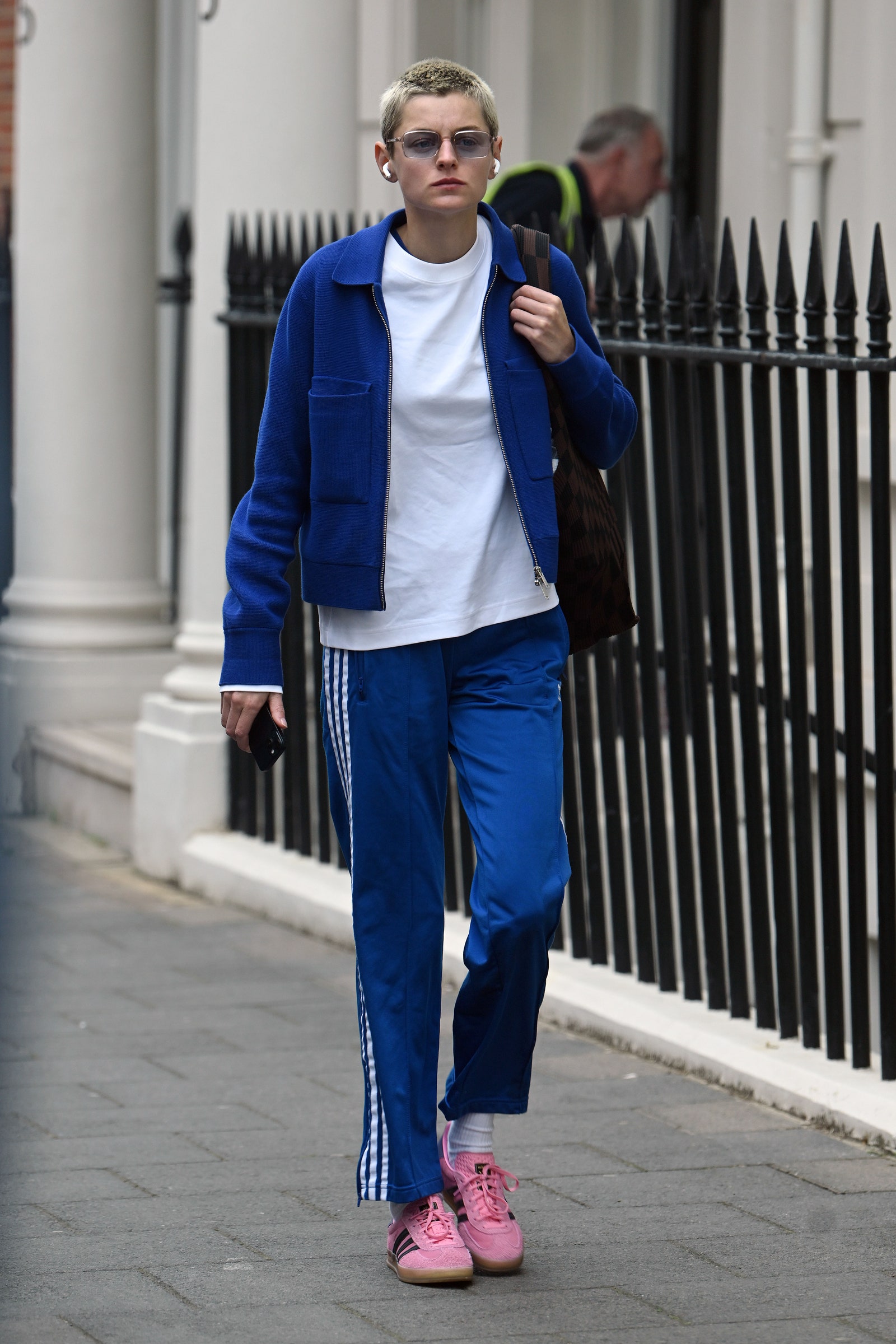 LONDON UNITED KINGDOM  JULY 12 Emma Corrin is seen out and about on July 12 2023 in London United Kingdom.