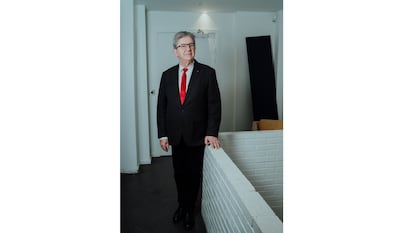 Mélenchon, fotografiado en la sede del partido, el viernes.