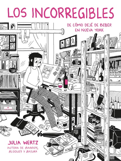 Portada de Los incorregibles (Errata Naturae), el cómic autobiográfico de Julia Wertz.