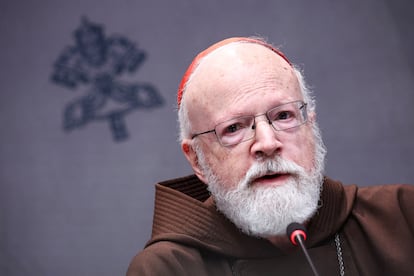 El cardenal estadounidense Sean Patrick O'Malley, presidente de la Comisión Pontificia para la Protección de Menores, el pasado mes de octubre en una rueda de prensa en el Vaticano. 