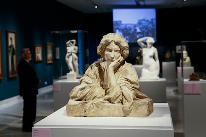 Un visitante en el Museo Picasso de Barcelona.
