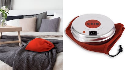Este calentador de cama redondo está construido en aluminio, es ligero y muy manejable.
