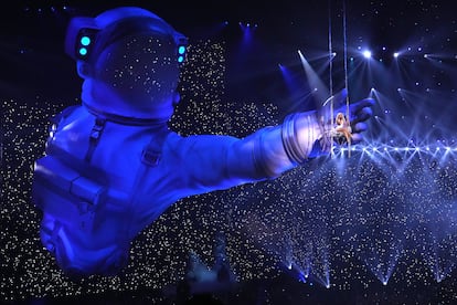 Un momento de su actuación en la ceremonia de los premios MTV Video Music, el 11 de septiembre de 2024 en Nueva York.