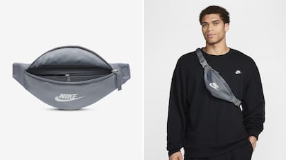 riñonera masculina en rebajas con dos bolsillos incluidos.