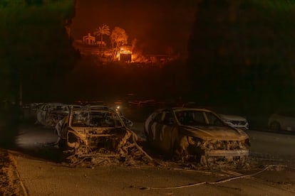 Una imagen del incendio en Pacific Palisades, Santa Mónica (Los Ángeles, California) tomada el 8 de enero.