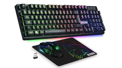 combo de teclado y ratón inalámbrico para la práctica del 'gaming'.