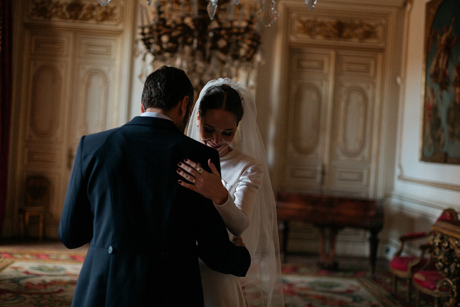 boda zaragoza Palacio de los Duques de Villahermosa vestido novia Mila Falcón