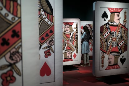 Imatge de l'exposició sobre 'Alícia al país de les meravelles', al CaixaForum.