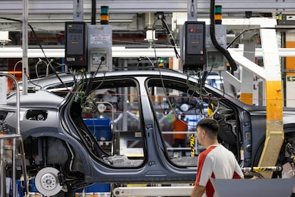 Planta de producción de coches Seat, en Barcelona. 
