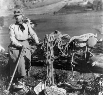 Fanny Bullock Workman, en una imagen sin datar en torno a 1900.