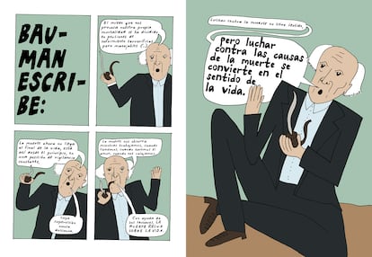 Viñetas de 'La voz del oráculo', el cómic de Liv Strömquist, cedidas por la editorial