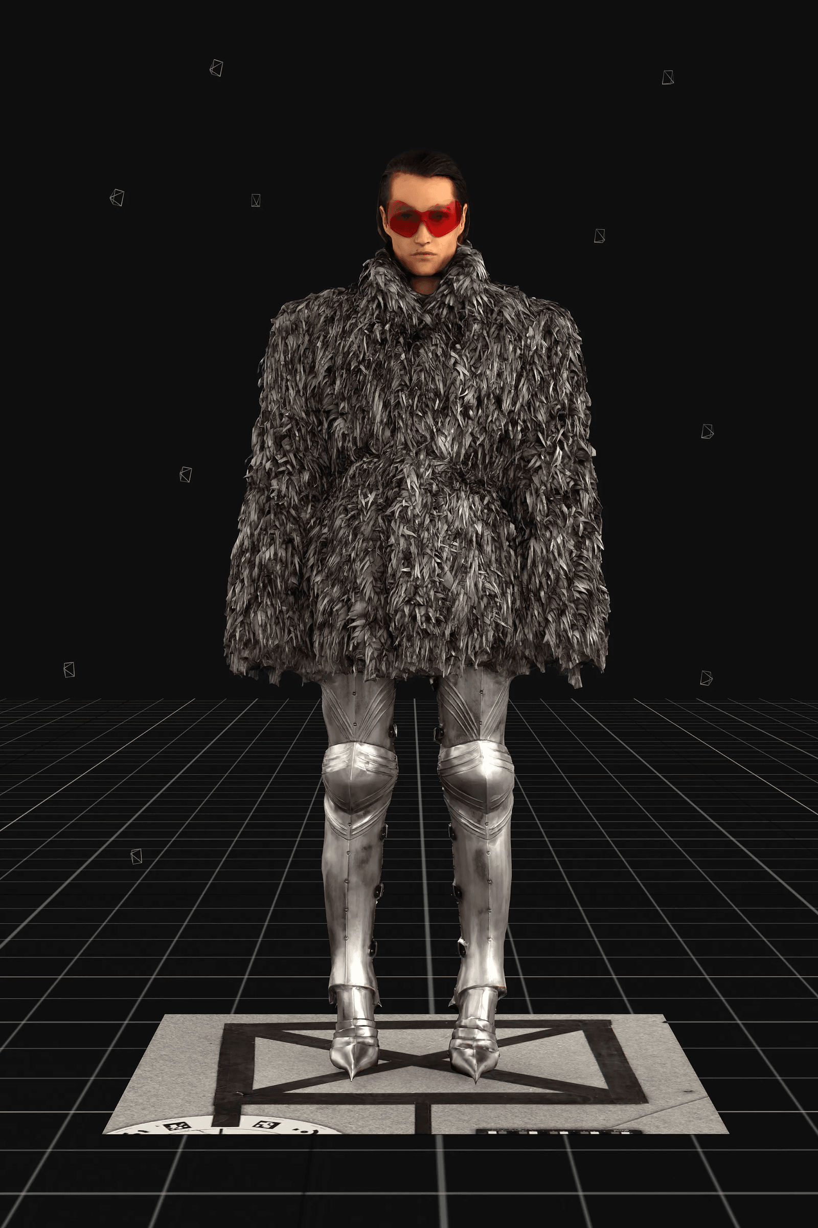 Botas inspiradas en una armadura medieval de otoñoinvierno 2021 creadas por Balenciaga