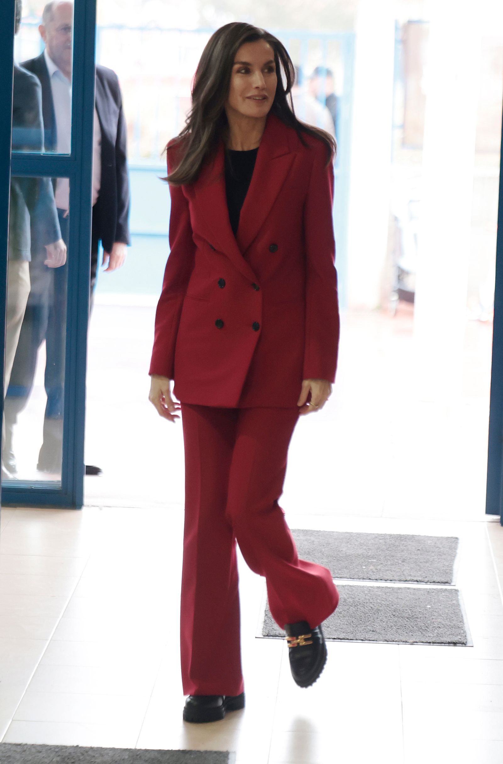 La reina Letizia con mocasines de martinelli