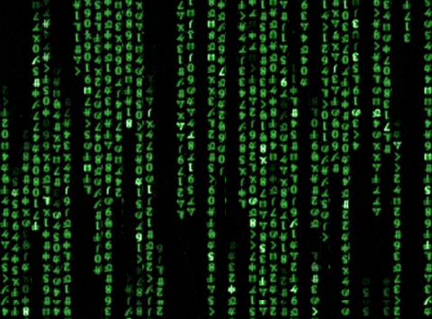 Pantalla negra llena de códigos de computadora que son ilegibles para que nadie pueda interceptar tus mensajes gracias a la VPN.- Blog Hola Telcel 