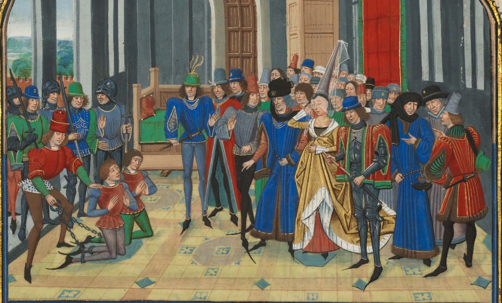 Fragmento de un pasaje de La historia de Charles Martel.