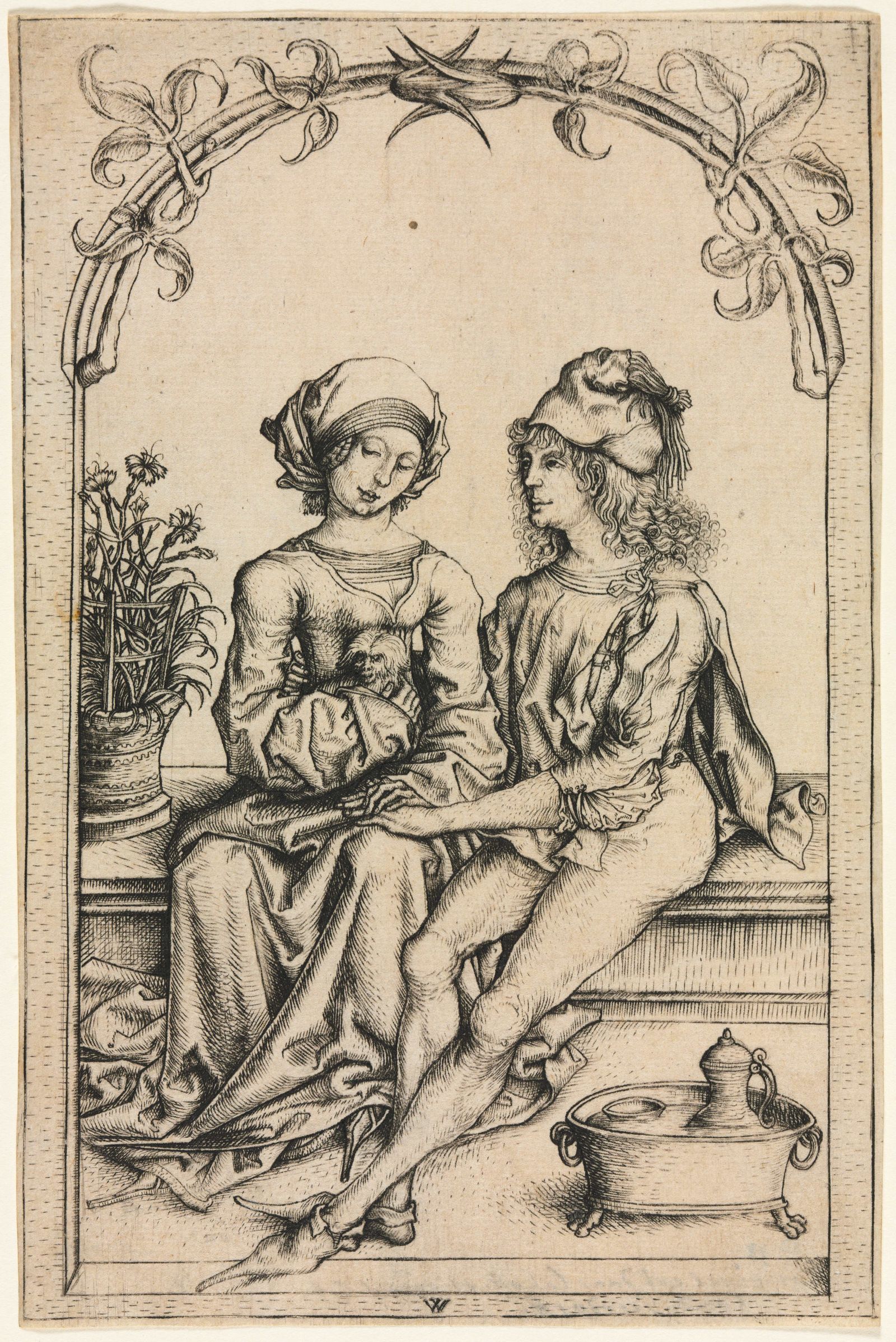 The Lovers de master of Housebook .