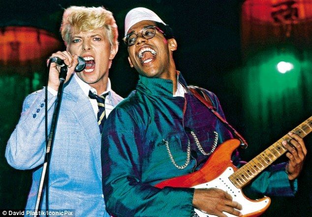 soundsof71: “David Bowie and Carlos Alomar, 1983. Carlos was a member ...