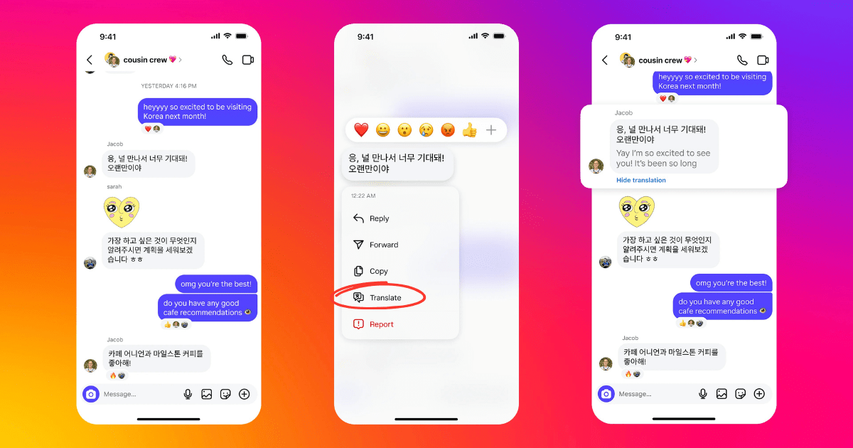 Traducción en tiempo real Traduce tus mensajes de Instagram.- Blog Hola Telcel