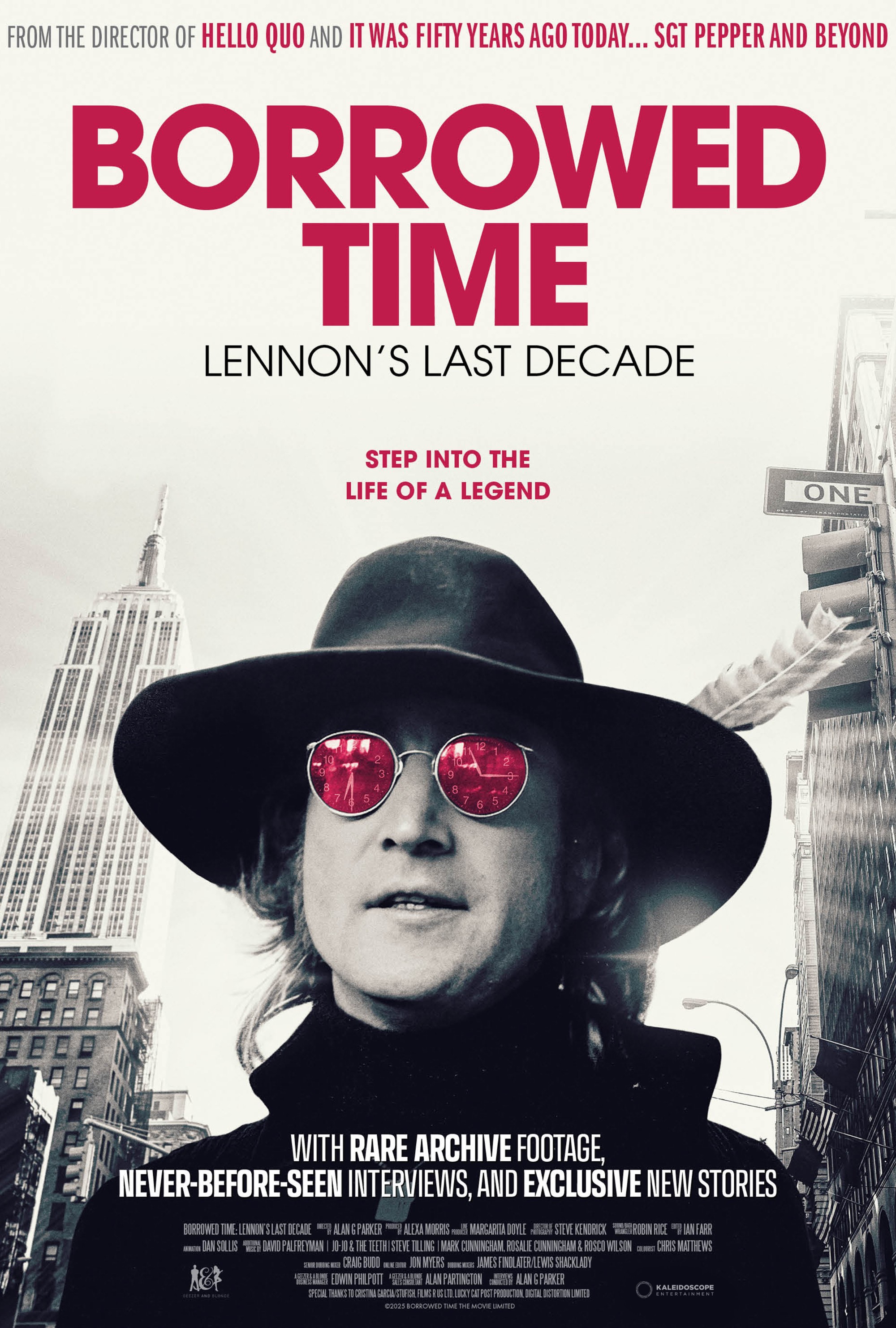 Poster for 'Borrowed Time: Lennon's Last Decade'