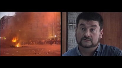 Imagen con la pantalla partida de 'El año del descubrimiento'.