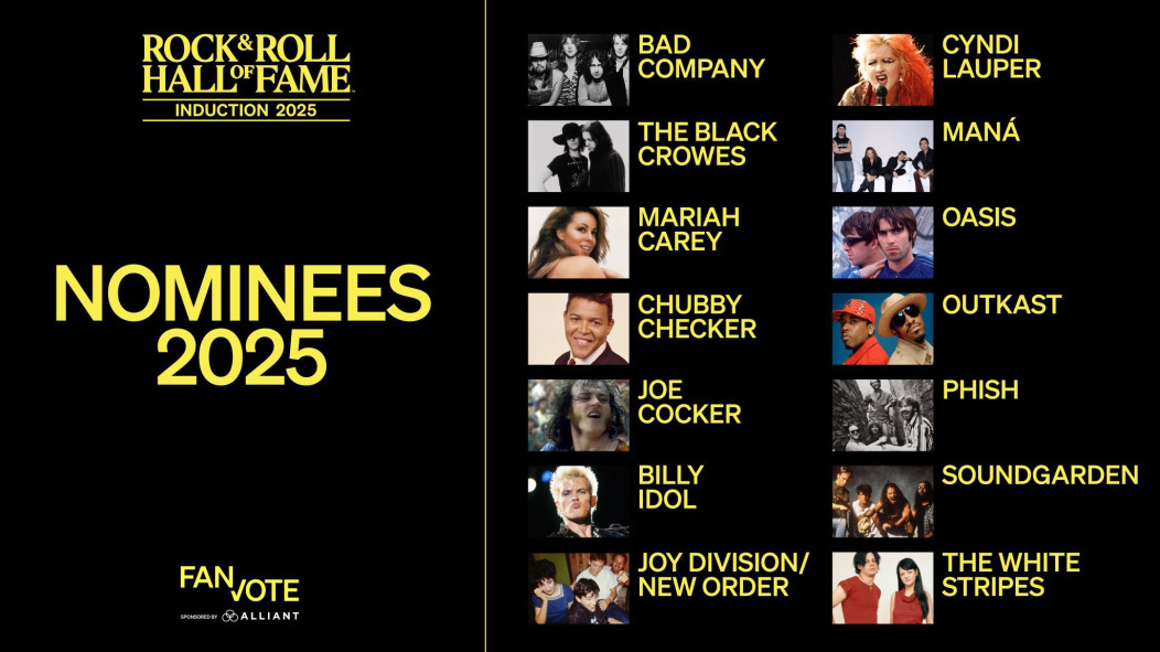 Rock & Roll Hall of Fame 2025 nominees: OutKast, Phish, Oasis, White ...