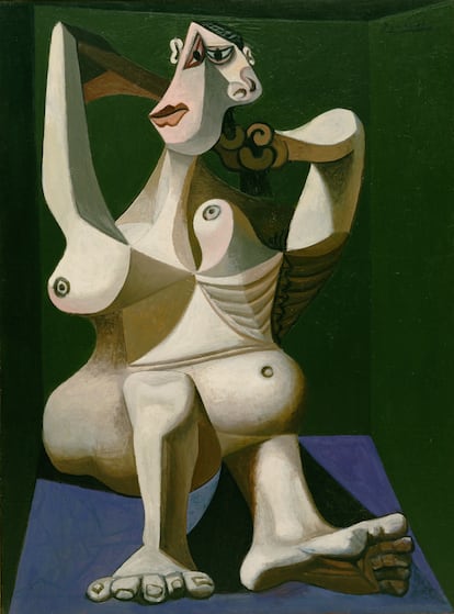 'Mujer peinándose' (1940), de Pablo Picasso.