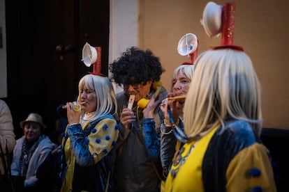 Pitos en el Carnaval de Cádiz de 2024.